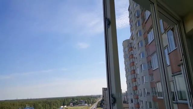 Мойка окон балкона после ремонта клининговой компанией МайтХоум