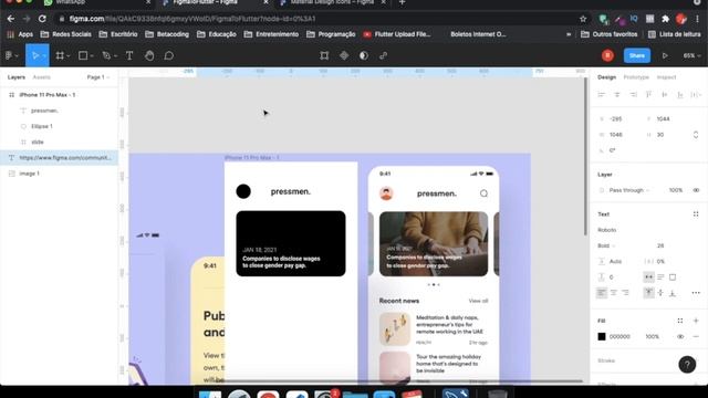 Figma To Flutter - Criando mockup do layout