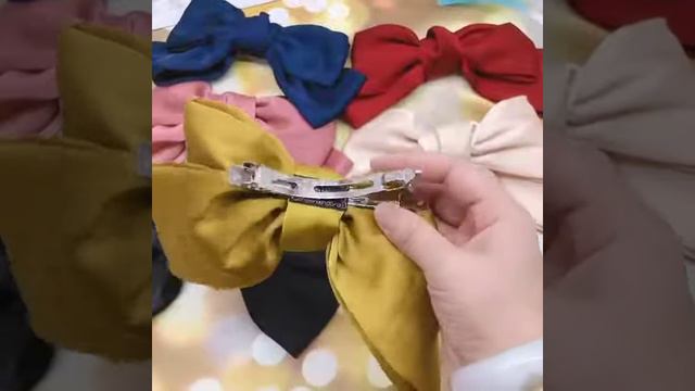 Fashion Solid Color Big Large Bow Hairpins Girls 2 Levels Lovely Hair Clips Chiffon Satin Hairgrips