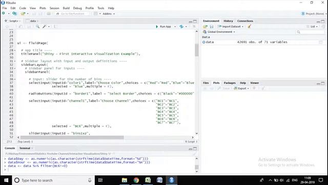 R Interactive Visualization - Shiny 1
