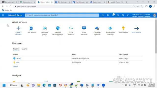 1.Kubernetes Introduction & architecture & AKS cluster creation
