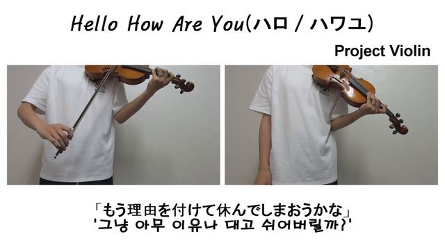 [Project Violin] Hello How Are You (ハロ／ハワユ) violin cover