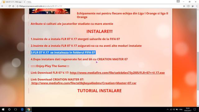 FLR 07 V.17 Tutorial Instalare