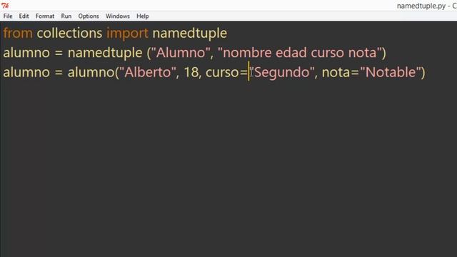 26.- Curso de Python 3.X. Named Tuples.