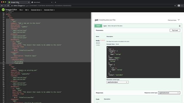 Swagger Automatic Documentation and Testing