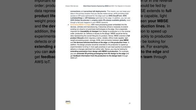 Model Based Systems Engineering (MBSE) on AWS: From Migration to Innovation. AGPIAL Audiobook