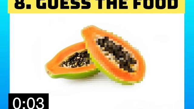 Guessing Game Food Vocabulary