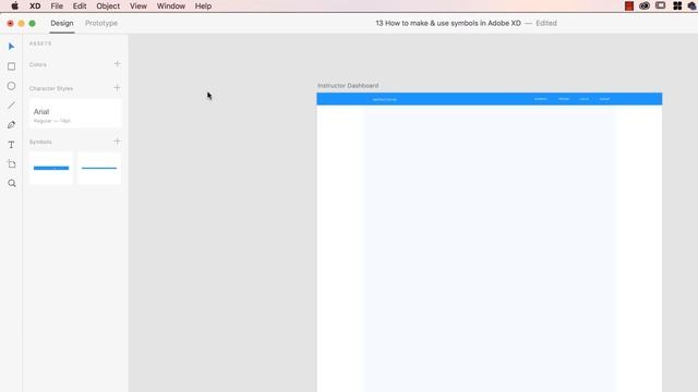 How to make & use symbols in Adobe XD - UI/UX & Web Design using Adobe XD [12/42]
