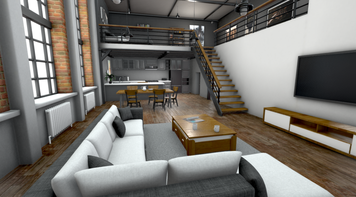 Loft Apartment в 3D от Janis Zeps