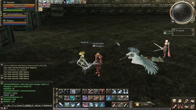 Lineage 2 GoD (Gameplay): Bots everywhere | Party con una orca muy mistica