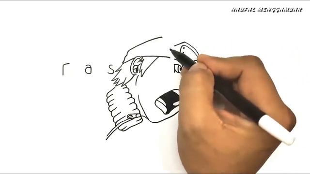 Как нарисовать Наруто Удзумакй от слово Расэнган