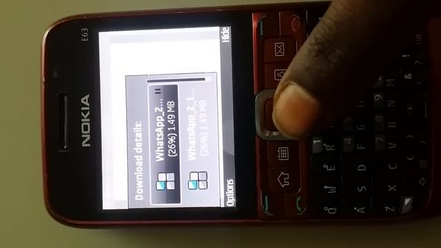 How to Install whatsapp on Nokia E63