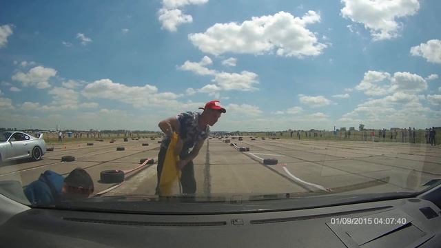 Acura RSX-S vs Toyota Supra JZA80. Pair Autoslalom