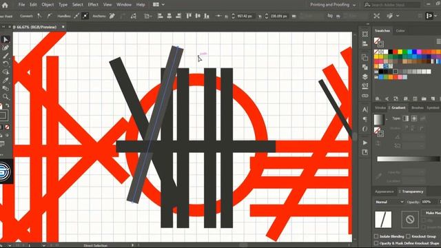 Illustrator Tutorial : How to create text logo design with any shapes using grid tool