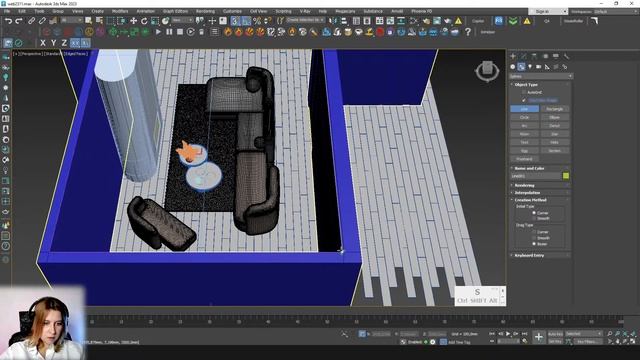 Создание стильной гостиной в 3ds Max и Corona Renderer | Интерьер в 3ds Max и Corona Renderer