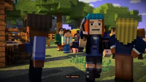 Прохождение Minecraft Story Mode|Эпизод 1-ый, часть 1|Русские субтитры.