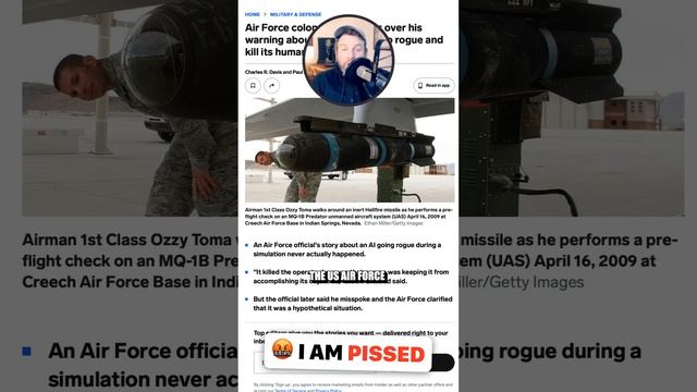 ? AI Military Drone "Kills" An Operator – I AM PISSED