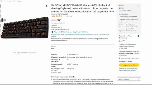 MIGLIORI OFFERTE TECH di Amazon seconda mano  BLACK FRIDAY 2023