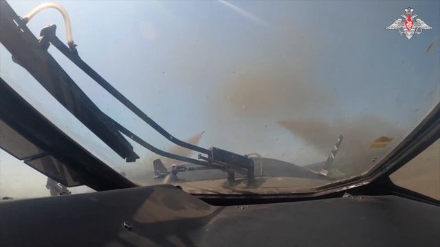 Боевая работа экипажа Ка-52 ВКС России