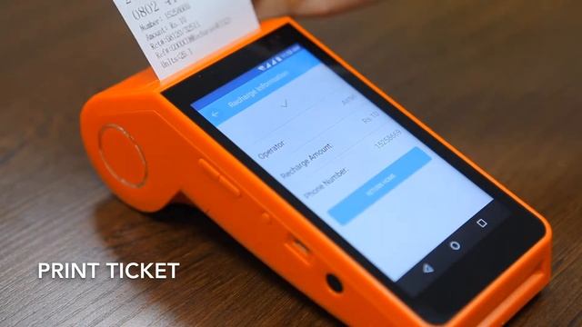 Customizable Android POS Terminal with Printer for Mobile Airtime Topup & Electronic Voucher