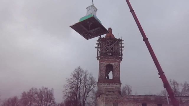 Новый крест в Кандаурово! Новая жизнь села!