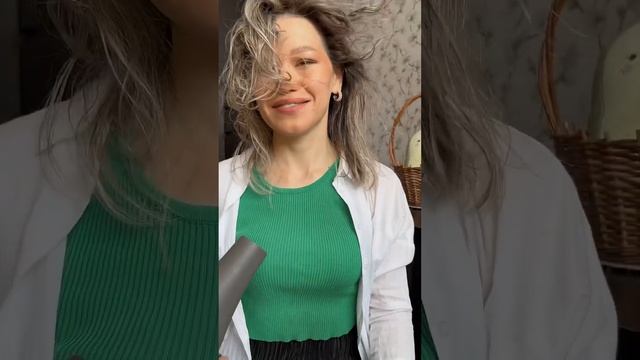 Попробовала сделать мокрый эффект, ну как получилось ???                    #прически #mood