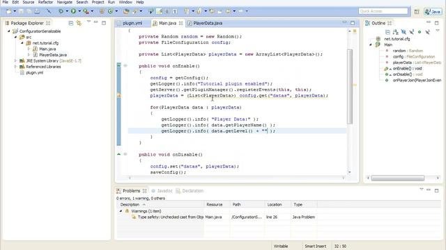 Разработка Bukkit плагинов #12 - ConfigurationSerializable или удобное сохранение объектов в конфиг