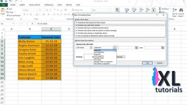 How Do You Get A Cell In Excel To Change Color When A Date Expires