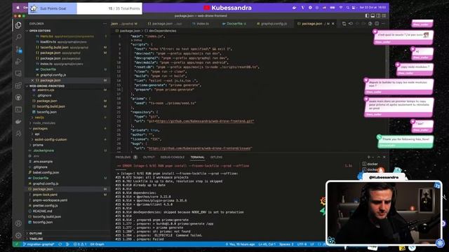 ? C'est le moment de deployer l'architecture ! Docker time ? surement encore du NextJS / GraphQL