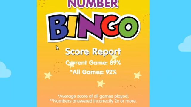 Game Number Bingo