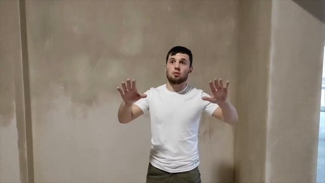 Механизированная штукатурка. Частный дом на Александровском шоссе.