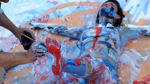 Bodyaction paint performance - Alain Juno. Villeneuve Loubet FR