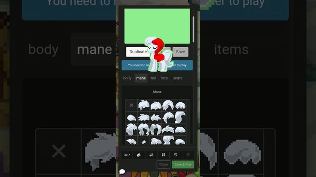 Показываю как делать змию в  Pony Town.
