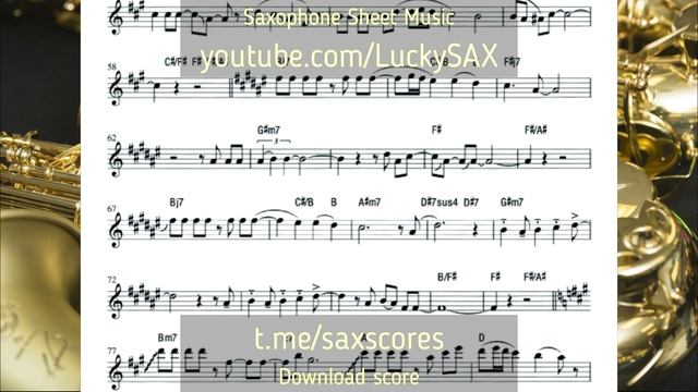 Christopher Cross - Arthur's Theme (Best That You Can Do) | alto sax Sheet Music | backing track