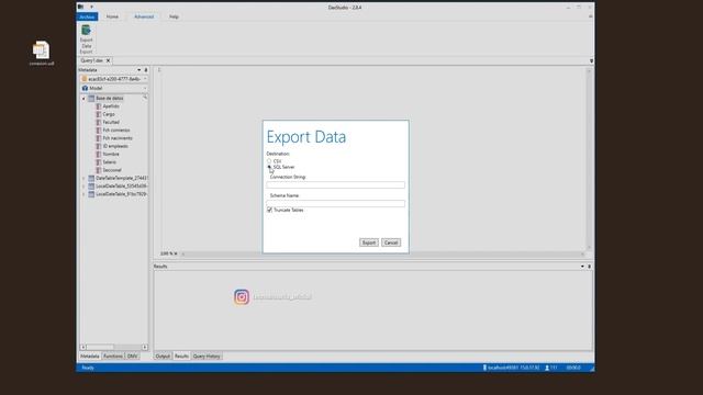 CÓMO EXPORTAR DATOS DE POWER BI A SQL SERVER CON DAX STUDIO