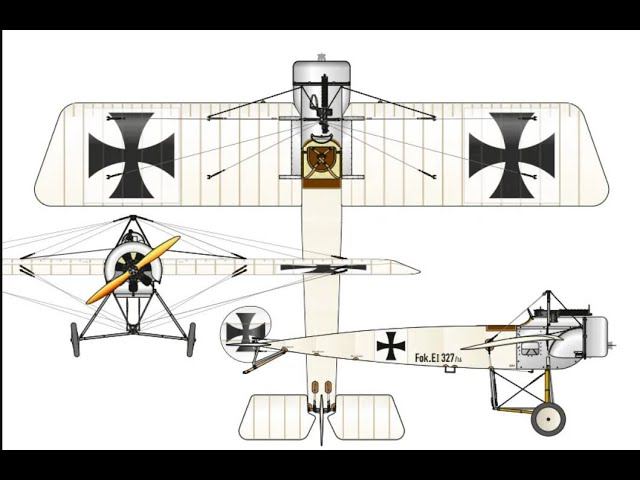 Резиномоторная копия Fokker E.III Eindecker.