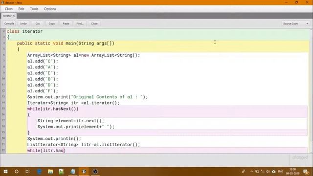 Iterator In Java.util - Core Java || With BlueJ
