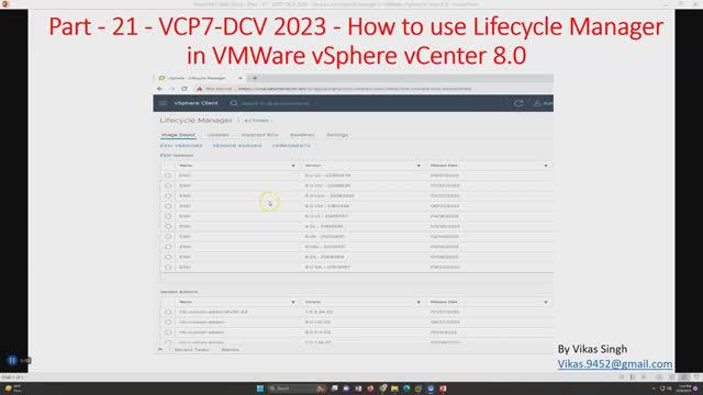 VCP8-DCV 2023 | Part-21 | How to use Lifecycle Manager in VMWare vSphere vCenter 8.0