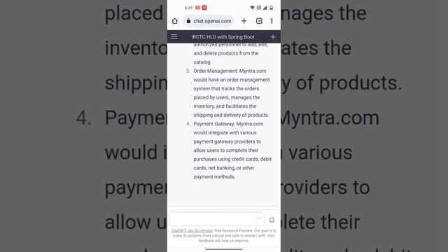 Create HLD and LLD using ChatGpt 2023