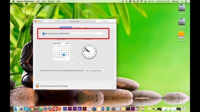 How to set date and time on Macbook - Mac OS X