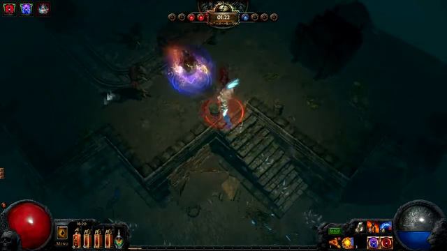 Path of Exile 2.0.5 - High lvl PvP, 91 lvl Fire Templar vs melee builds Part 2