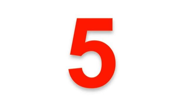 Numbers 1   learning English with Glenn Doman flash cards