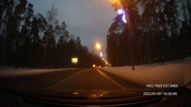 Driving In Moscow Agglomeration: Румянцево - Красногорск 07/01/2022 (timelapse 4x)