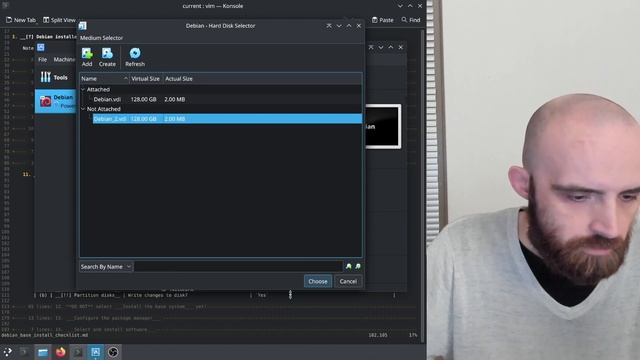 [Setting up Debian #1] Prepping a VM for a test installation of Debian (VirtualBox)