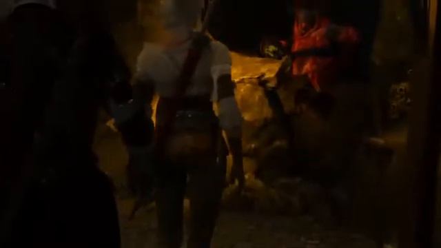 THE WITCHER 3: THE WILD HUNT (GERALT TAKES ON WILD HUNT MEMBER) (CIRI FIGHTS LADIES IN THE WOODS)