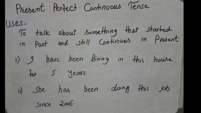 Present Perfect Continuous Tense in Urdu/ Hindi..Easy way of learning Tenses, learn & Skills