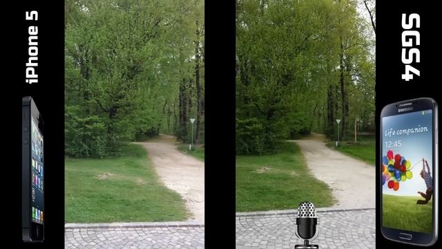 Сравнение съёмки видео с задней камеры Samsung Galaxy S4 и iPhone 5