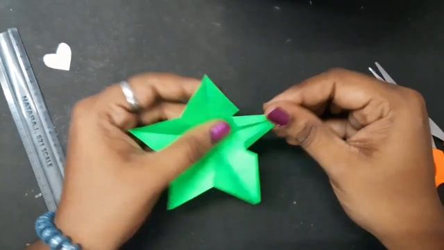 DIY Glitter 3D Star from Paper - Christmas Star #Star | Christmas Tree Ornament