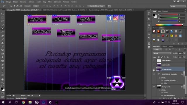 Adobe Photoshop - Slice Tool ile İnternet Sitesi Tasarımı