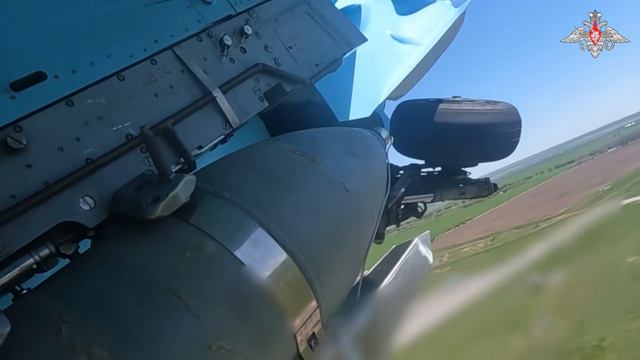 Боевая работа экипажей Су-34 ВКС России